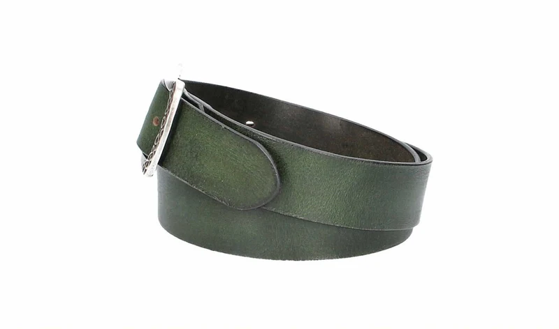 Leder Bazlen Gürtel grün
