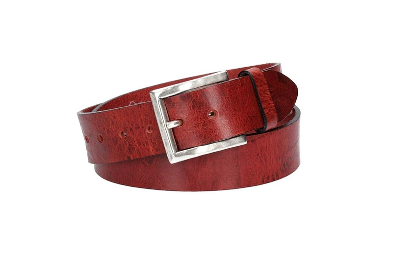 Leder Bazlen Gürtel bordeaux