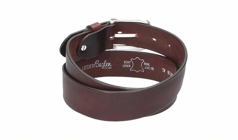 Leder Bazlen Gürtel bordeaux