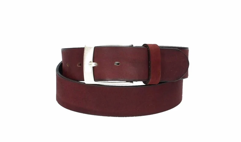 Leder Bazlen Gürtel bordeaux