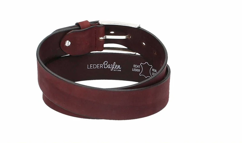 Leder Bazlen Gürtel bordeaux
