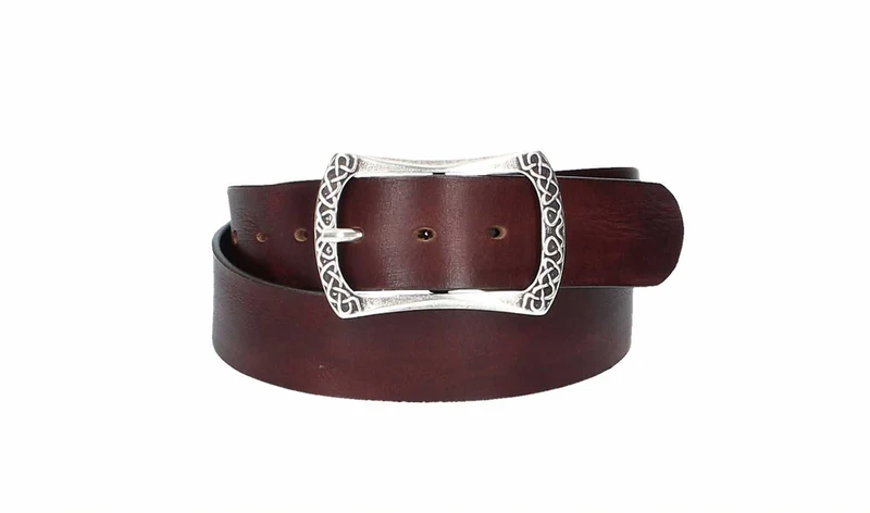 Leder Bazlen Gürtel bordeaux