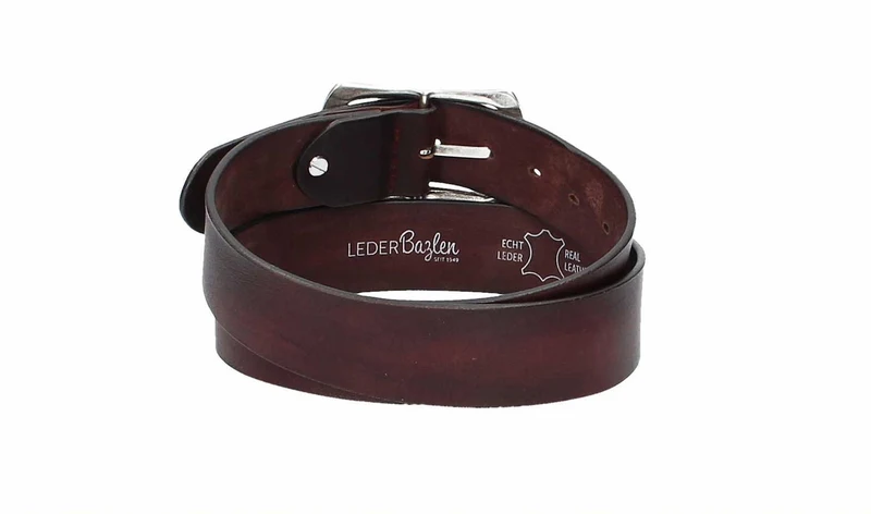 Leder Bazlen Gürtel bordeaux