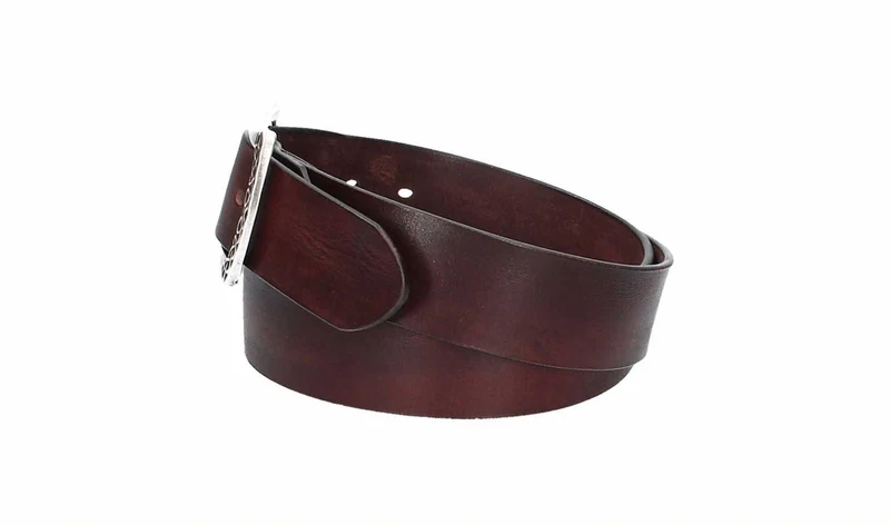 Leder Bazlen Gürtel bordeaux