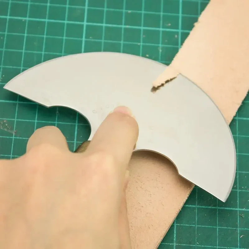 IVAN Leathercraft Edelstahl Halbmondmesser 120mm