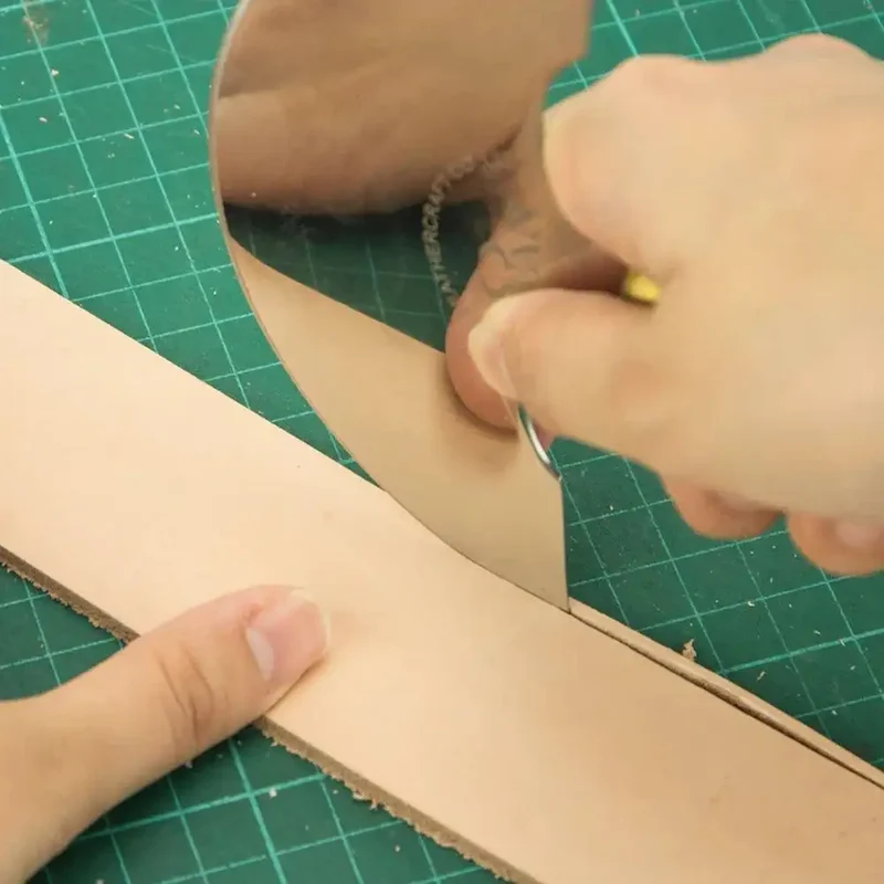 IVAN Leathercraft Edelstahl Halbmondmesser 120mm