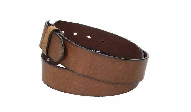 Leder Bazlen Gürtel hellbraun