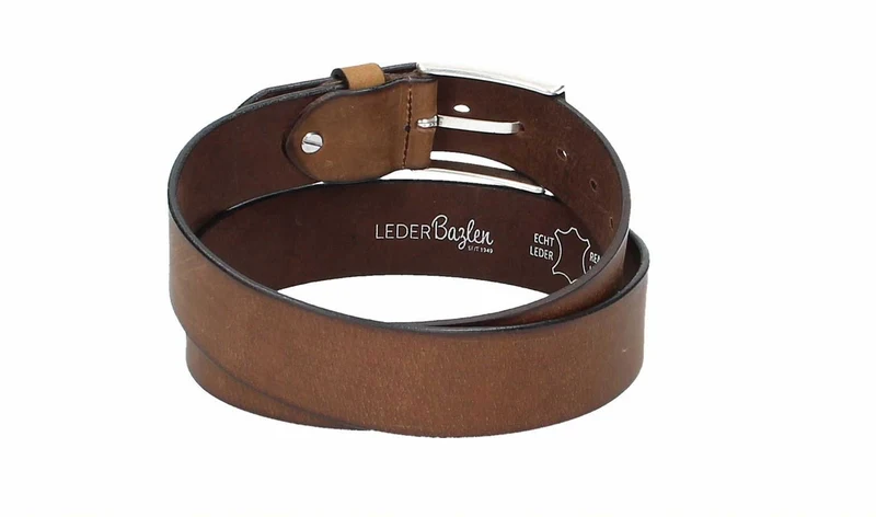Leder Bazlen Gürtel hellbraun