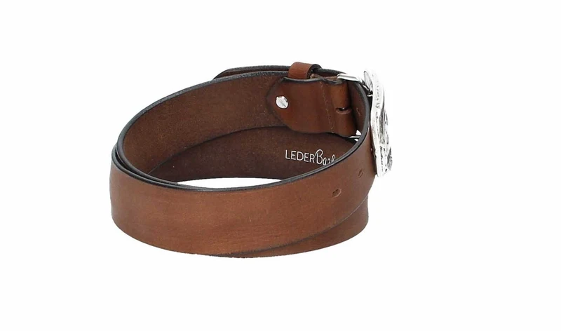 Leder Bazlen Gürtel hellbraun