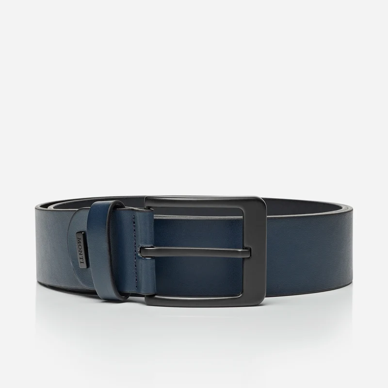 ATLANTA navy uni – Ledergürtel Herren 4 cm