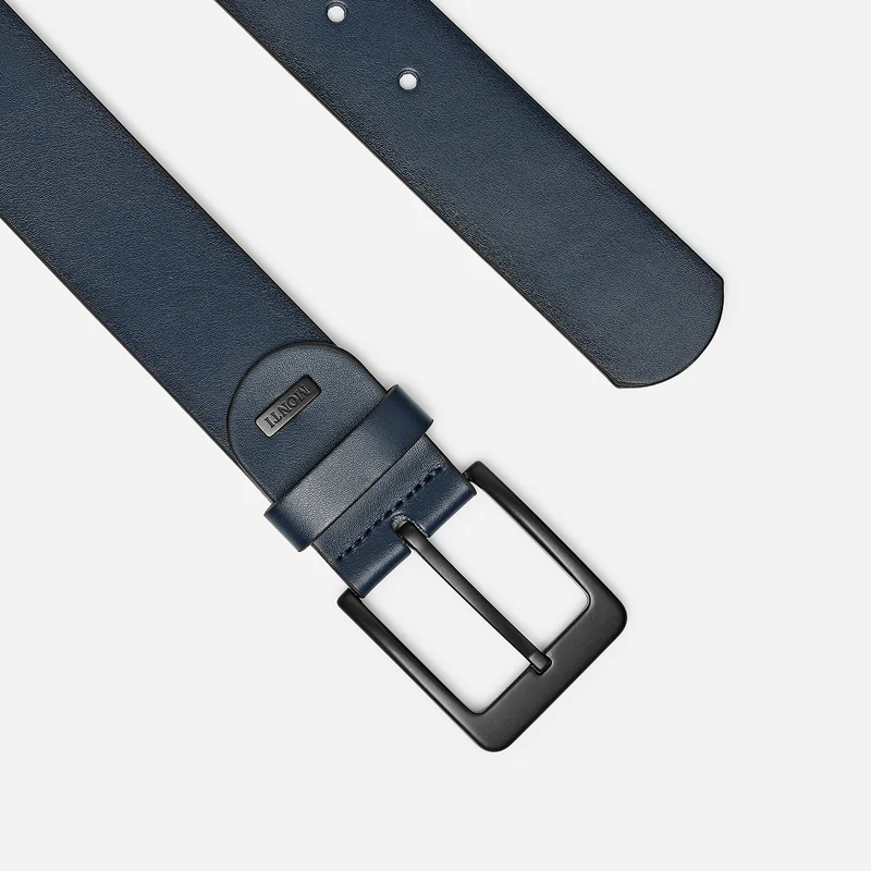 ATLANTA navy uni – Ledergürtel Herren 4 cm