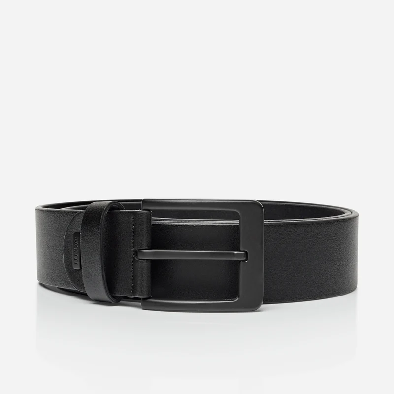 ATLANTA black uni – Ledergürtel Herren 4 cm