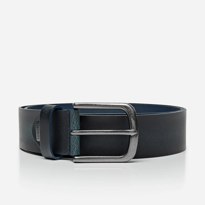 NASHVILLE navy uni – Ledergürtel Herren 4 cm mit Pull-up-Effekt