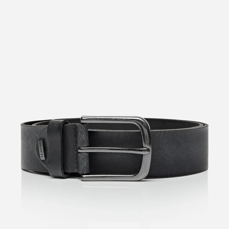 NASHVILLE black uni – Ledergürtel Herren 4 cm mit Pull-up-Effekt