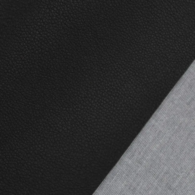 PVC Kunstleder Phoenix in Schwarz | 30x140 cm Rest Stück