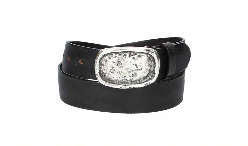 Leder Bazlen Gürtel schwarz