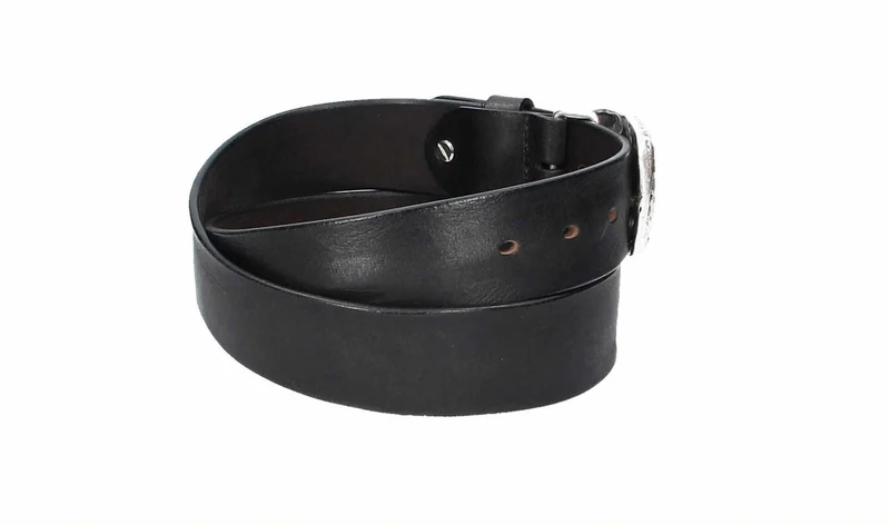 Leder Bazlen Gürtel schwarz