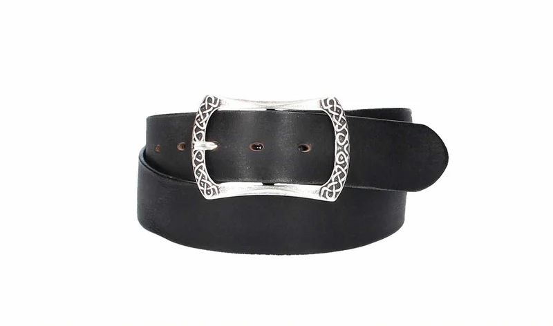 Leder Bazlen Gürtel schwarz