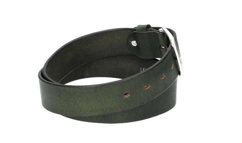 Leder Bazlen Gürtel grün