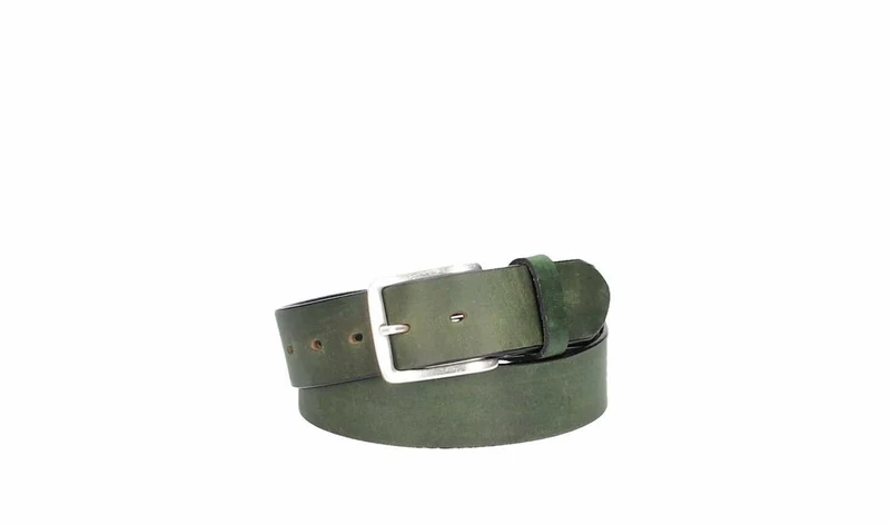 Leder Bazlen Gürtel grün