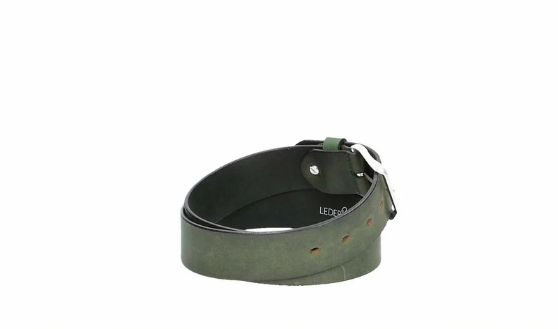 Leder Bazlen Gürtel grün
