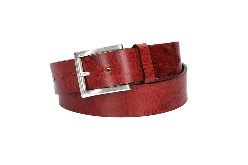 Leder Bazlen Gürtel grün