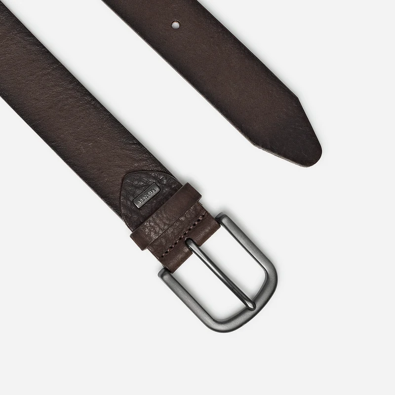 AMARILLO brown uni – Ledergürtel Herren 3,5 cm