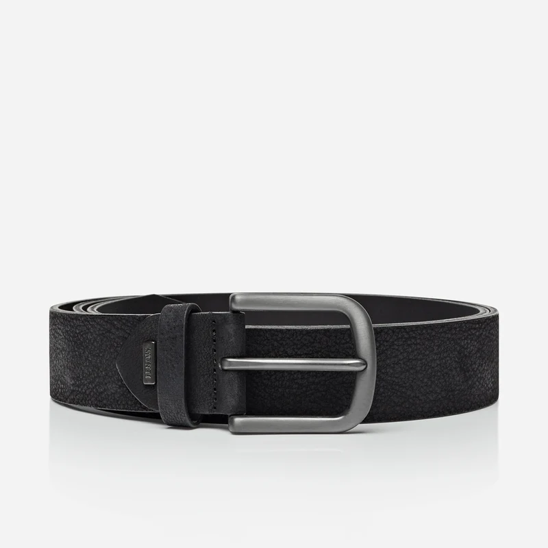 AMARILLO black uni – Ledergürtel Herren 3,5 cm