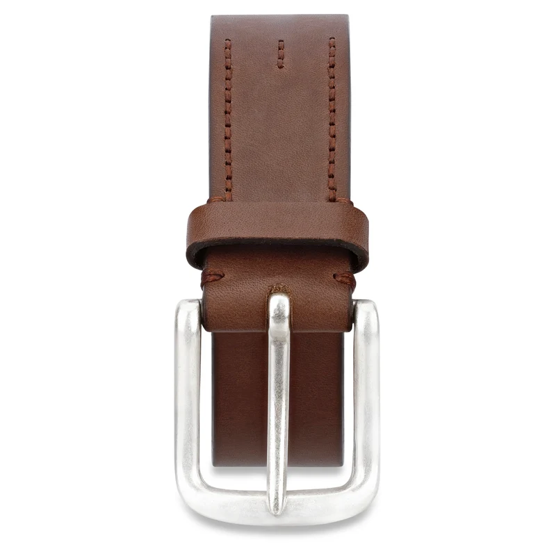 Ochsenleder Gürtel in Braun, 5-7mm extra stark, 4 cm, handgenähter Herrengürtel „Liam“