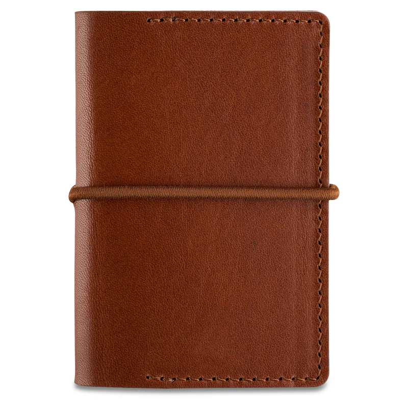 Kreditkarten-Etui „MAX“ aus Rindleder in Cognac