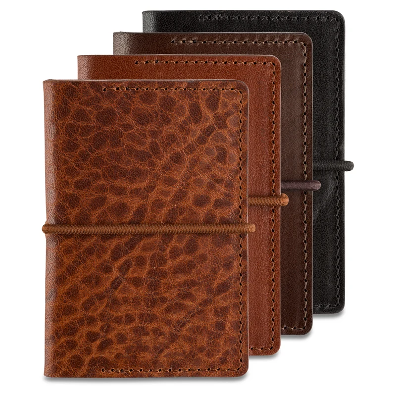 Kreditkarten-Etui „MAX“ aus Rindleder in Cognac