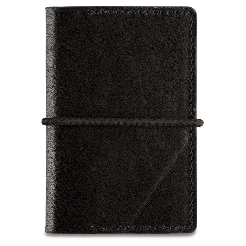 Kreditkarten-Etui „MAX“ aus Rindleder in Schwarz