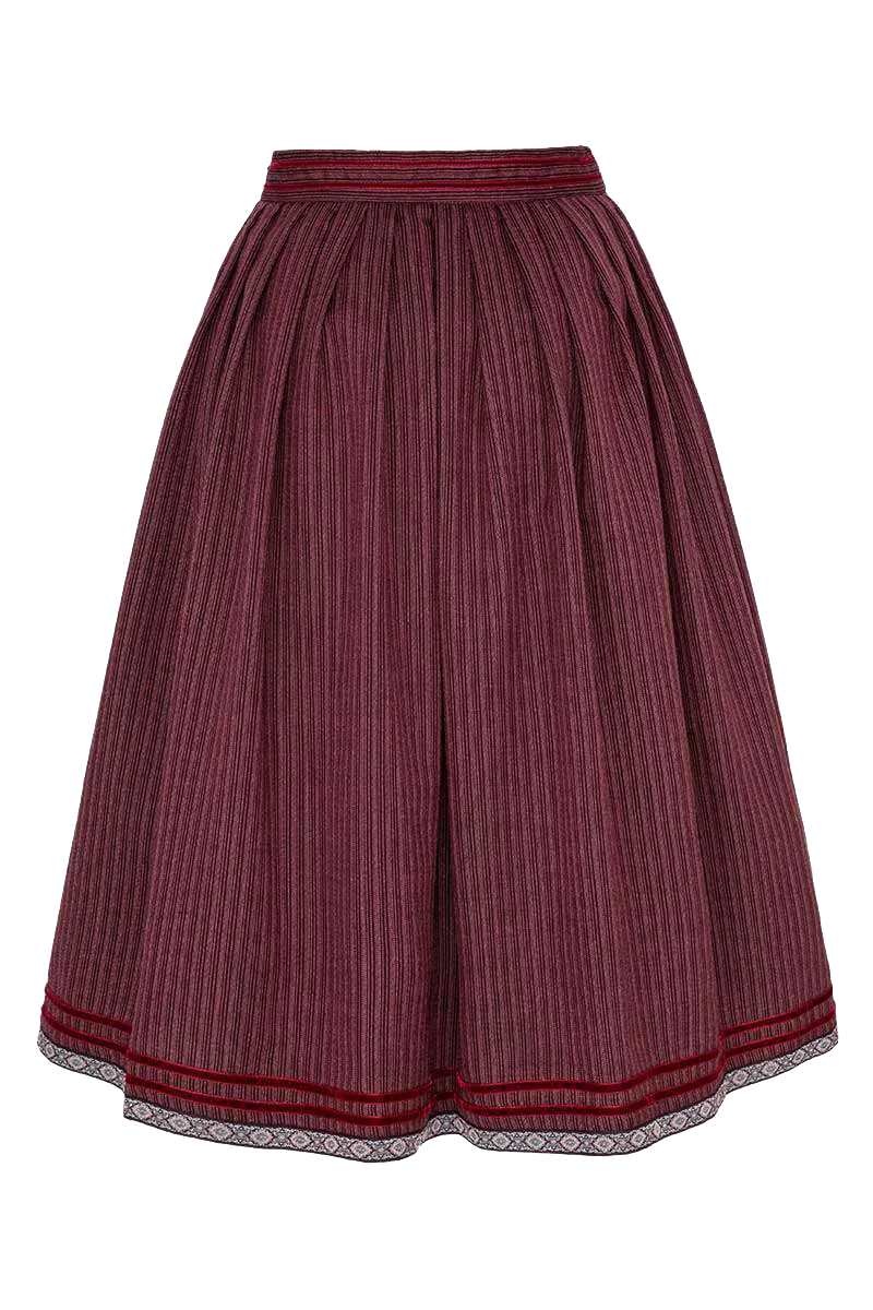 Trachtenrock Midi Nadelstreifen