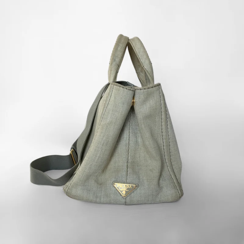 Prada Canapa Tote Large Denim