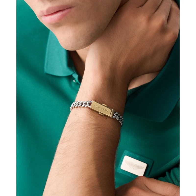 Aston Martin Armband Herren AML ICON Edelstahl Bicolor MJIUF5BM4