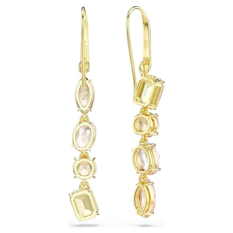 Swarovski Ohrringe Damen Gema Asymmetrisch Mehrfarbig Goldfarben 5737454