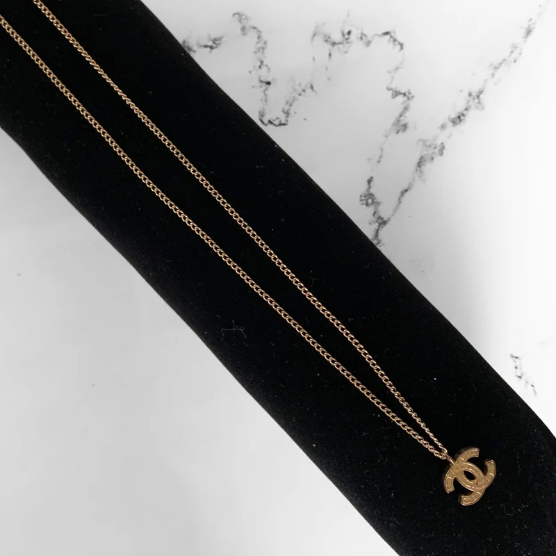 Chanel CC-Halskette vergoldet