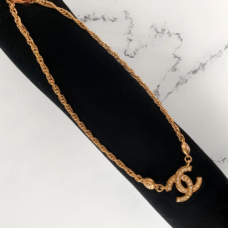 Chanel CC-Halskette vergoldet