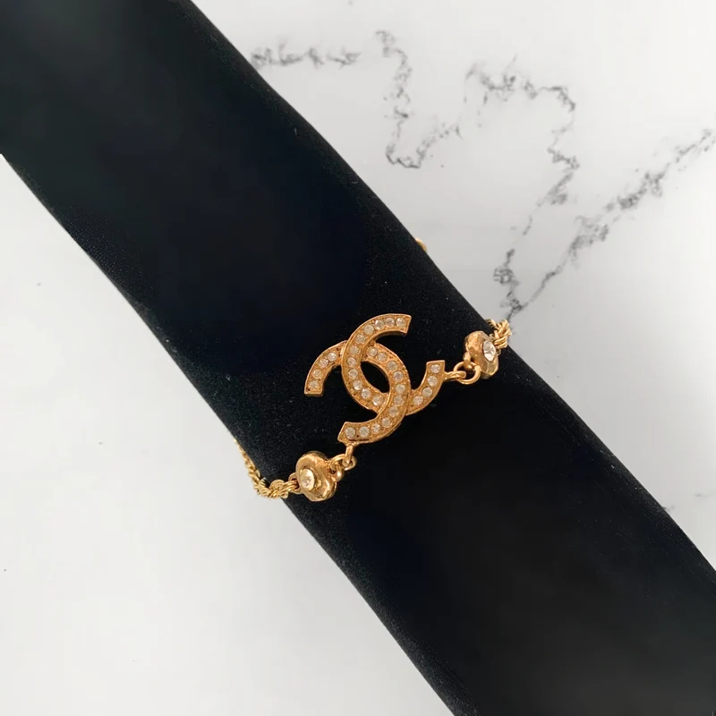 Chanel CC-Halskette vergoldet