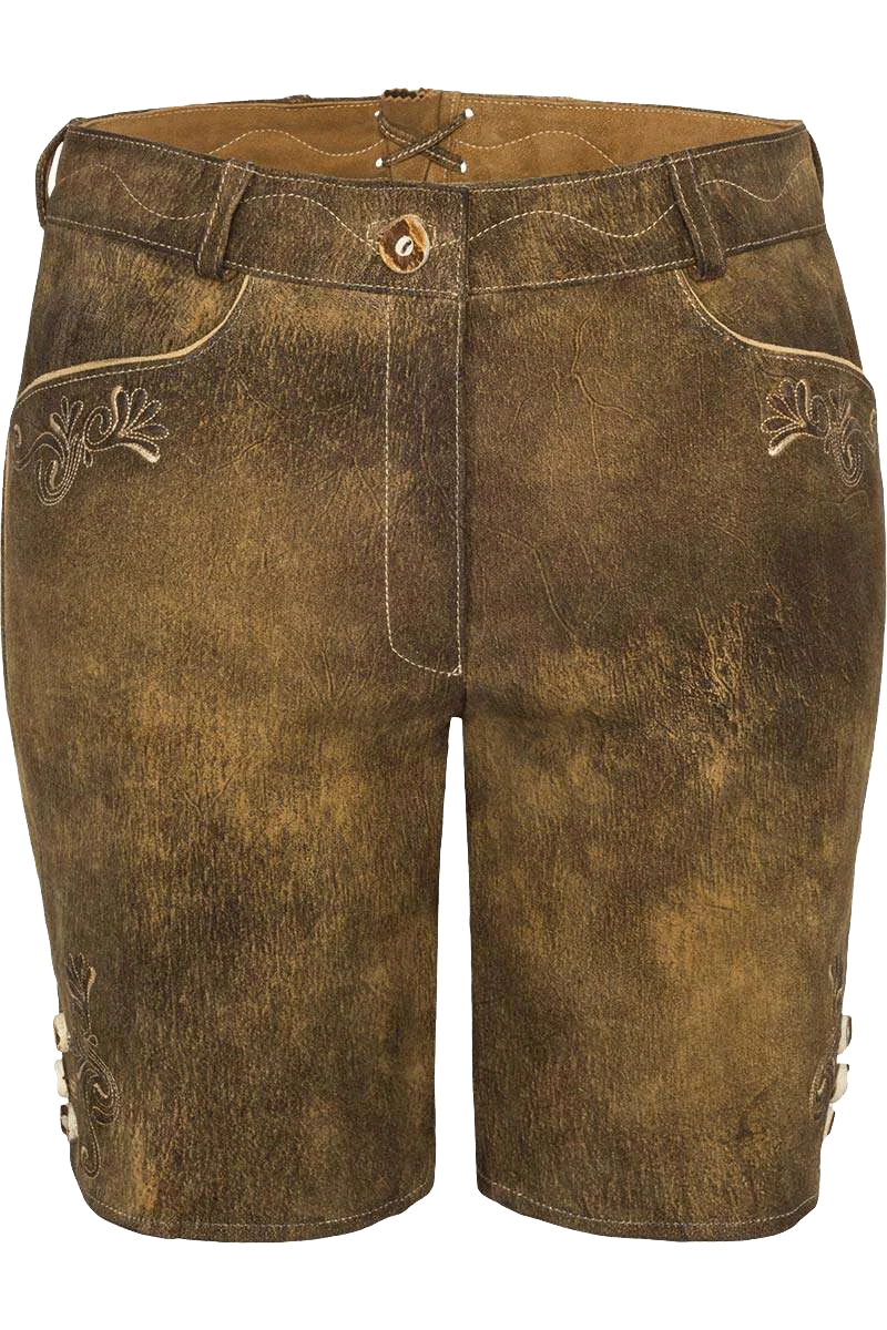 Damen Lederhose kurz