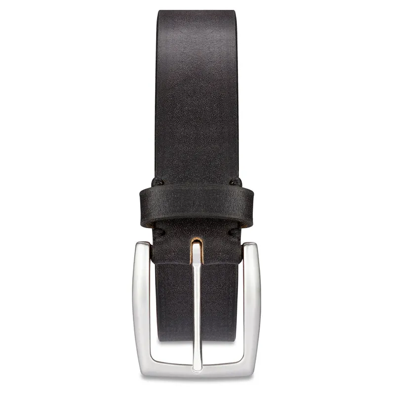 Exklusiver Bridle-Ledergürtel „William“ in Schwarz – 3,5 cm, Eichenrindleder von J. & F.J. Baker