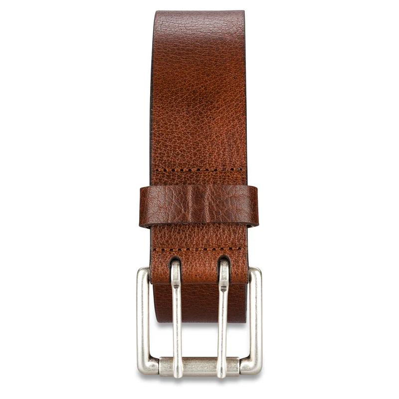 Bio-Ledergürtel „Heinrich“ in Braun – 4 cm, pflanzlich gegerbtes Albbüffelleder von der Schwäbischen Alb