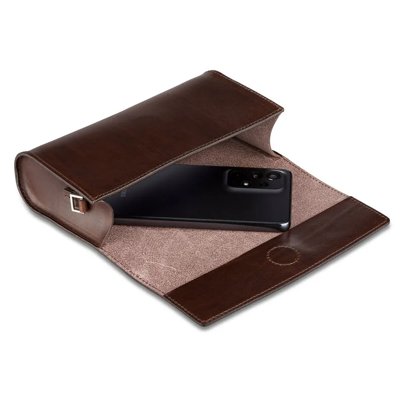 Damen Handtasche „Isabel" in Dunkelbraun – Eleganz aus hochwertigem Rindleder, 100% Made in Germany