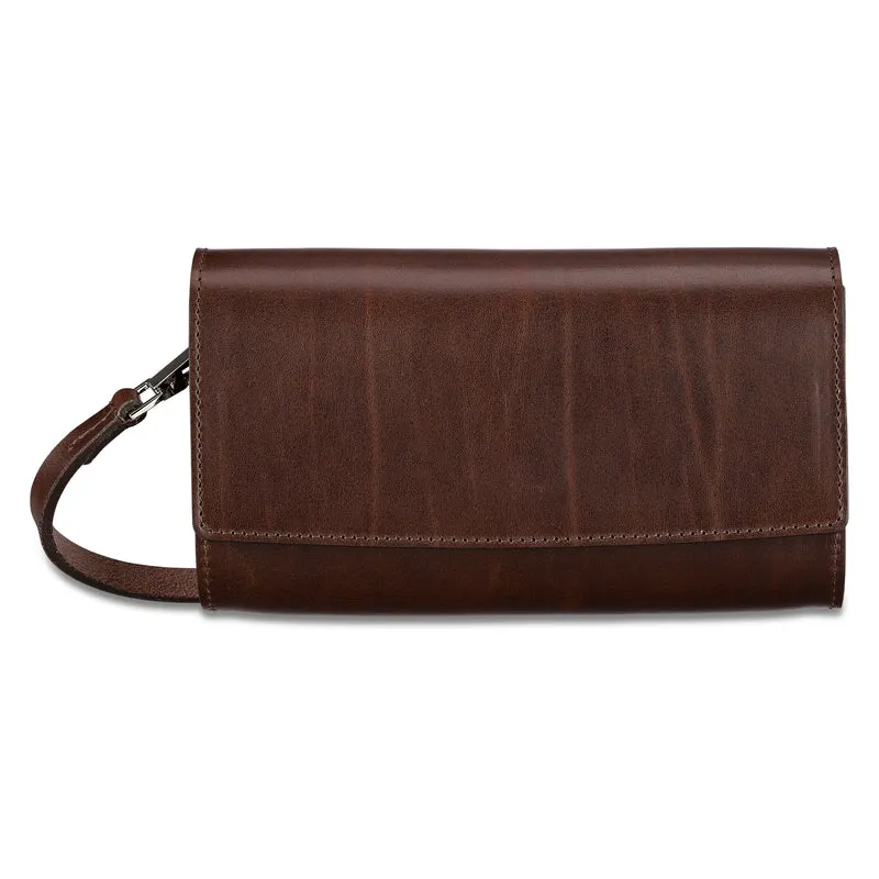 Damen Handtasche „Isabel" in Dunkelbraun – Eleganz aus hochwertigem Rindleder, 100% Made in Germany