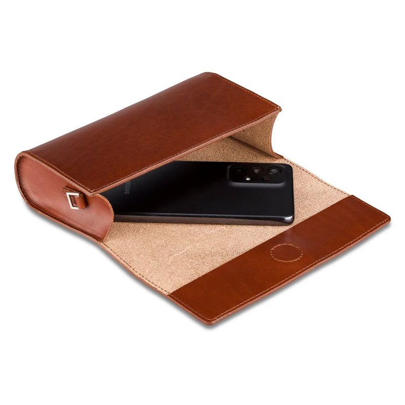 Damen Handtasche „Isabel" in Cognac – Eleganz aus hochwertigem Rindleder, 100% Made in Germany