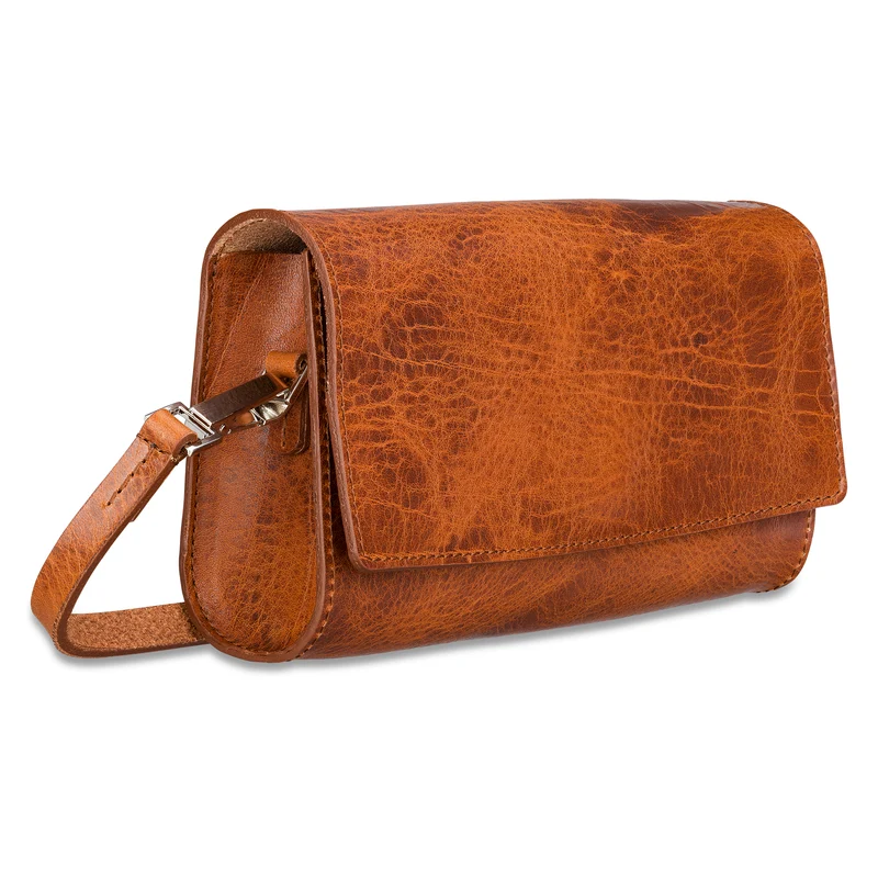 Damen Handtasche „Isabel" in Gipsy Cognac – Eleganz aus hochwertigem Rindleder, 100% Made in Germany