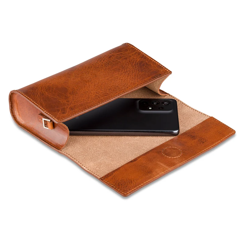 Damen Handtasche „Isabel" in Gipsy Cognac – Eleganz aus hochwertigem Rindleder, 100% Made in Germany