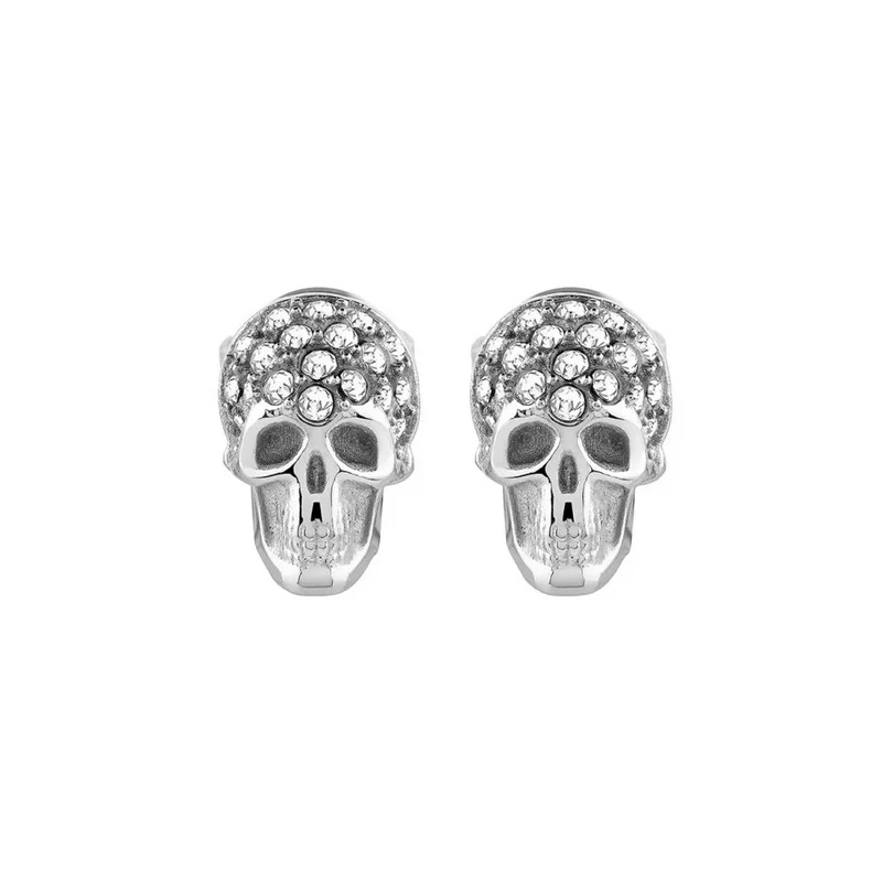 Philipp Plein Unisex Ohrringe Ohrstecker ENIGMA Edelstahl Silber PJOEA16EU