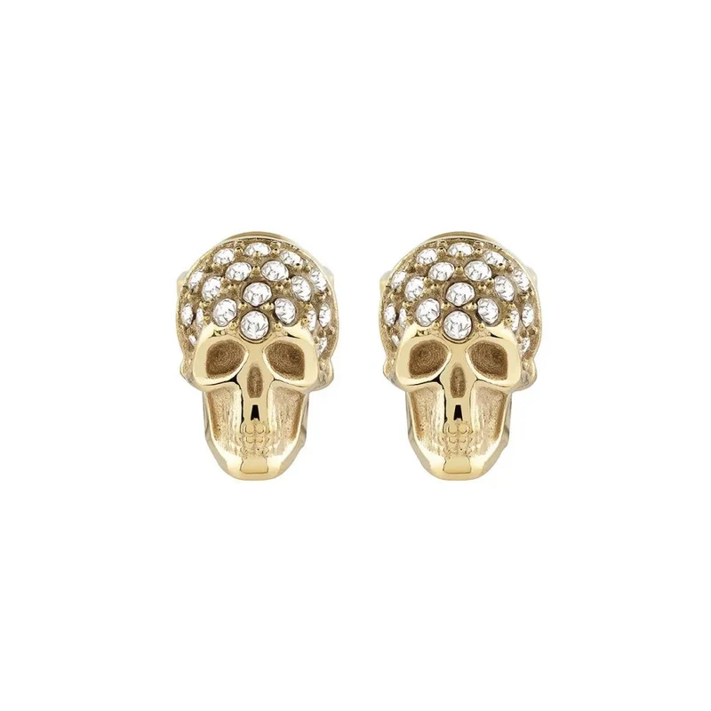 Philipp Plein Unisex Ohrringe Ohrstecker ENIGMA Edelstahl Gold PJOEA17EU