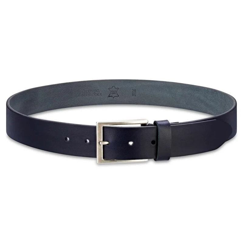 Bestseller: Herren Jeansgürtel „Vincent“ in Blau – 4 cm, satt, griffig & anschmiegsam
